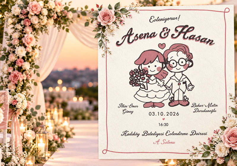 Asena ve Hasan Kardeşimiz Dünya Evine Giriyor.