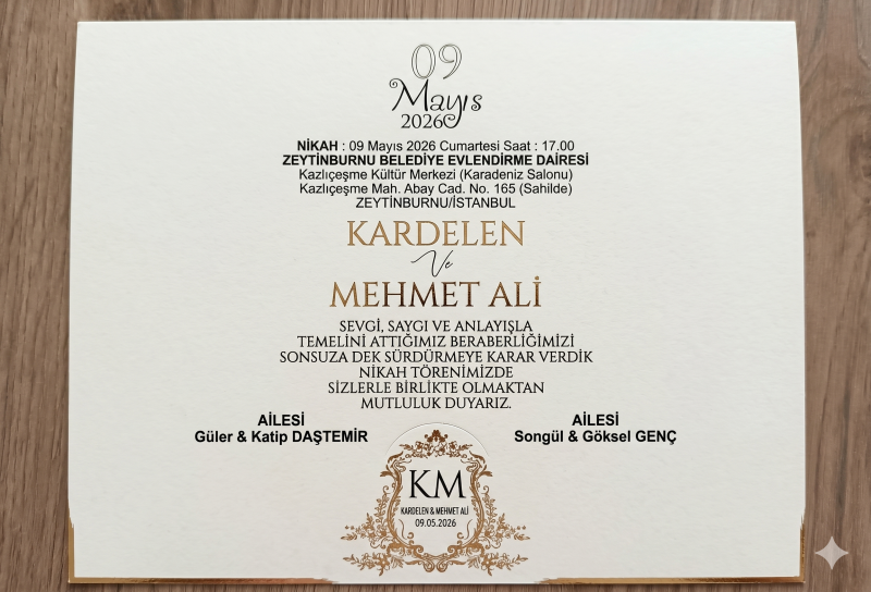 Kardelen ve Mehmet Ali Dünya Evine Giriyor