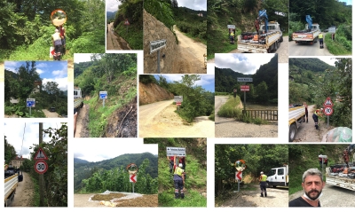 Mahallemize Yön Tabelaları Takıldı.