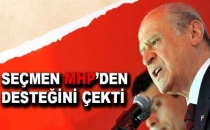 SEÇMEN MHP’DEN DESTEĞİNİ ÇEKTİ