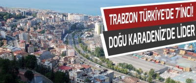 Trabzon Türkiye'de 7'inci Doğu Karadeniz'de lider