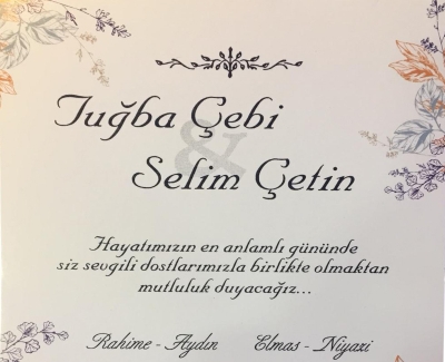 Tuğba ve Selim Kardeşimizin Mutlu Günü.