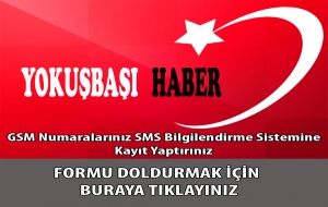 Yokuşbaşı SMS Bilgilendirme servisi