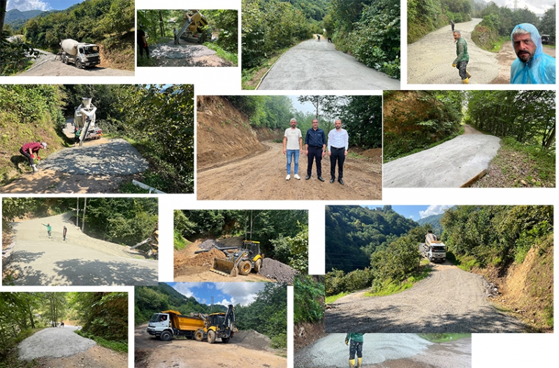 Alt Küme Evleri Yolu  betonlanma işlemi gerçekleşti.
